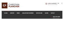 Tablet Screenshot of christianplancher.com